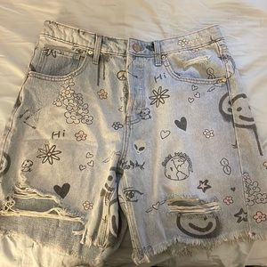 Never worn High waisted shorts